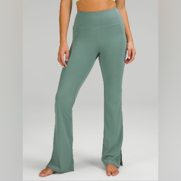 Lululemon Groove high rise split hem flared pant NULU - Picture 1 of 4